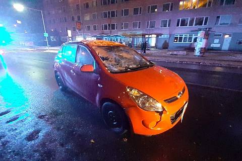 Nehoda se stala ve Vodárenské ulici ve čtvrtek 30. listopadu.