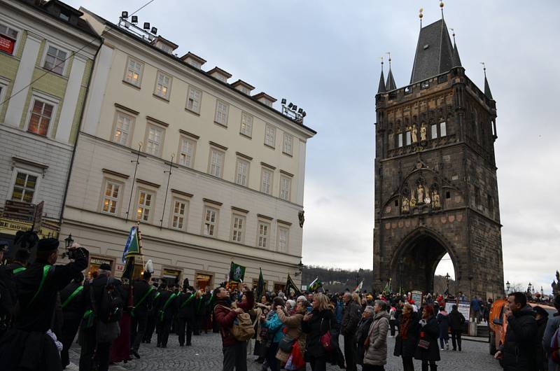 Havíři z Kladenska uctili svatou Barboru.