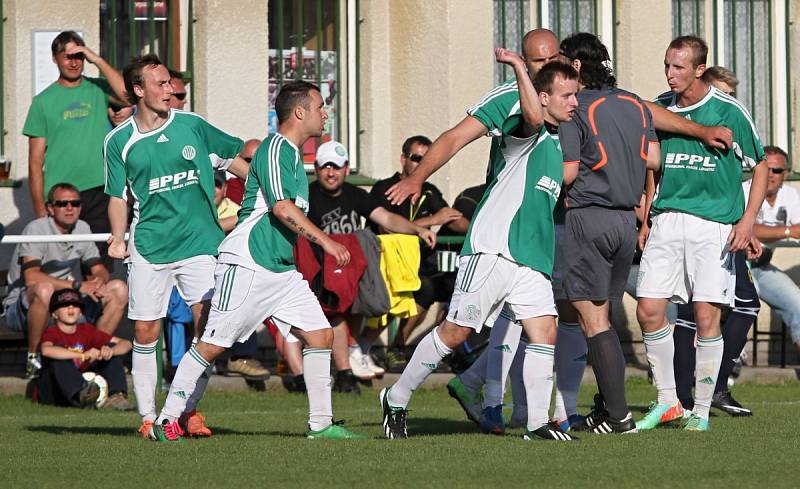 Rakovník vybojoval v Hostouni výhru i postup / Sokol Hostouň - SK Rakovník 1:2, I.A. tř. sk. A, 1.6.2014