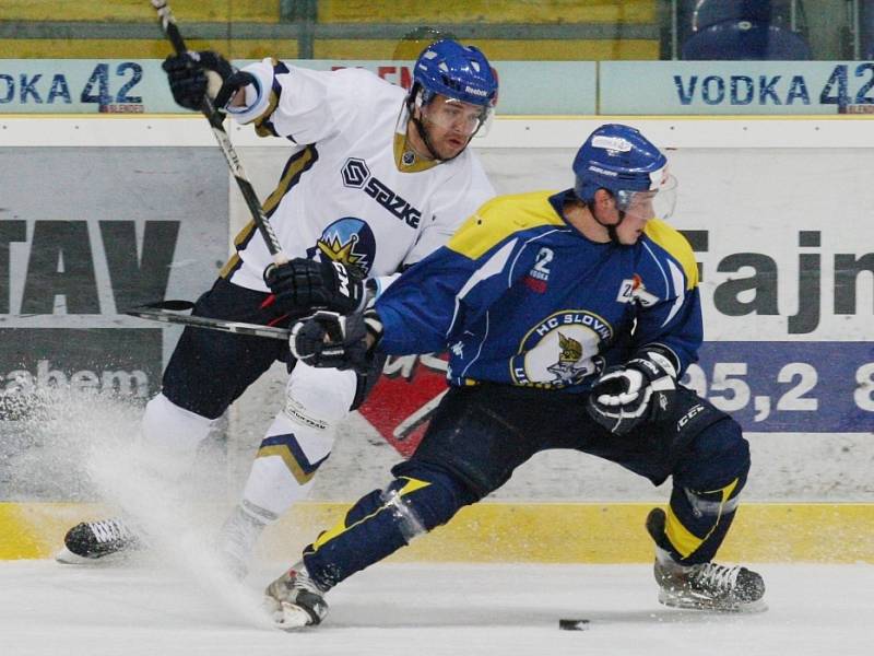 Ústí nad Labem - Kladno 2:4. V bílém Jan Rudovský. 