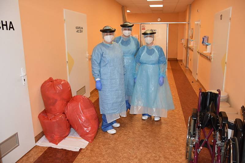 Nemocnice Slaný v době koronaviru.