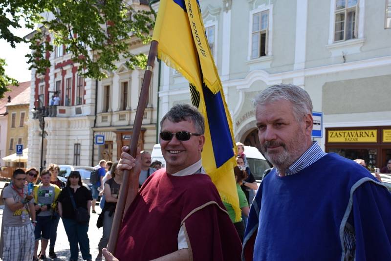 Husitské slavnosti na Masarykově náměstí ve Slaném.