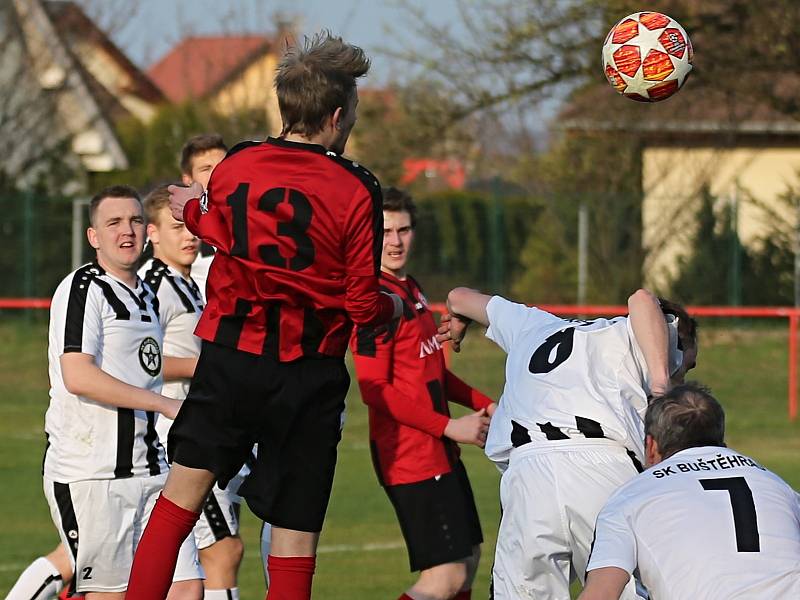 SK Buštěhrad - Baník Švermov 1:0 pk, OP Kladno, 6. 4. 2019