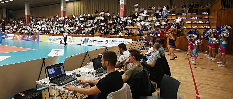 Kladno volejbal cz - Arcada Galati 3:2,  CEV Cup, Kladno, 7. 12. 2017