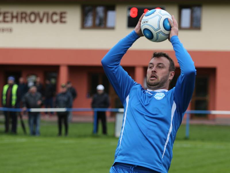 Důležité body ze záchranářské mise zůstanou doma. // K. Žehrovice - Hrdlív 1:0, OP Kladno 22. 4. 2017