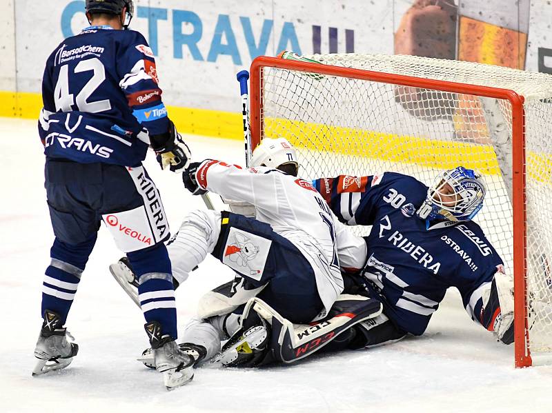 Vítkovice hostily v extralize Kladno. Aleš Stezka zasahuje