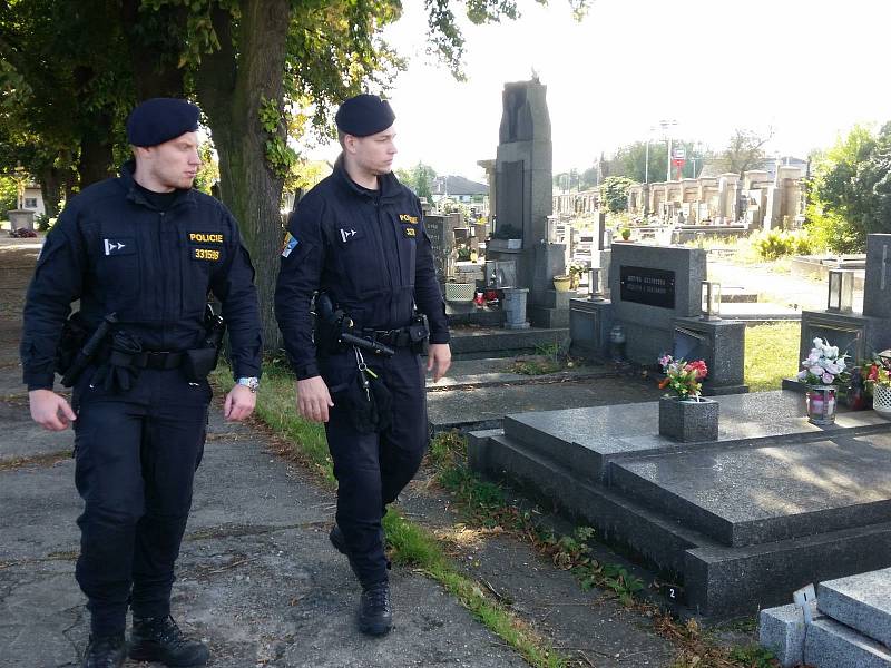 Policisté se zaměřili na hřbitovy a pátrají po vandalovi z Buštěhradu.