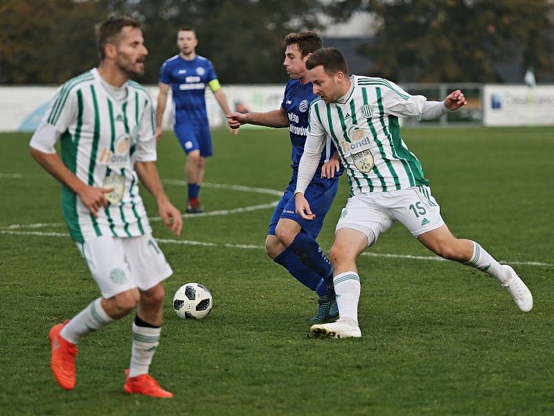 Sokol Hostouň - FK Kralův Dvůr 2:1, FORTUNA:ČFL, 20. 10. 2019