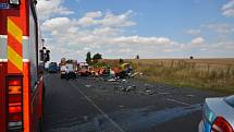 Tragická dopravní nehoda 5. srpna 2015 na silnici R7 před exitem na Tuřany
