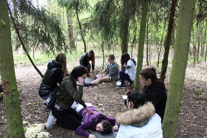 Studenti Střední zdravotnické školy Kladno soutěžili v poskytování první pomoci.