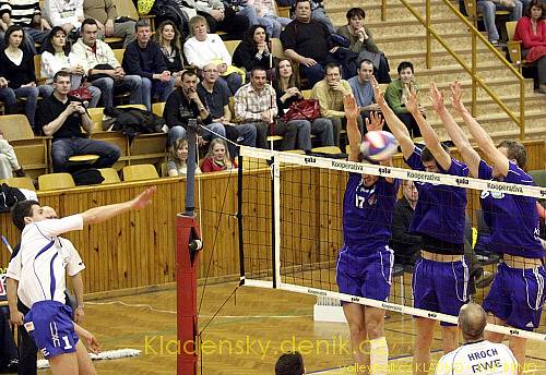 Kladno volleyball.cz -JMP Brno , Play-off čtvrtfinále, volejbalová Kooperativa extraliga mužů, 5.3.2009