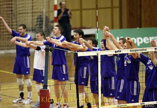 Kladno volleyball.cz -JMP Brno , Play-off čtvrtfinále, volejbalová Kooperativa extraliga mužů, 5.3.2009