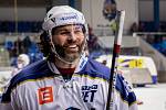 Kladno (v bílém) doma padlo po nájezdech, Litoměřice si vybojovaly postup do play off. Jaromír Jágr