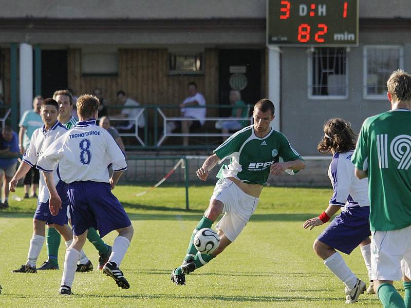 Sokol Hostouň - Sokol Tuchoměřice 3:1 , utkání I.B, tř.sk.B, 2009/10, hráno 6.6.2010 - 24.k.