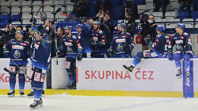 Rytíři Kladno - HC Dukla Jihlava 5:2, Finále play off první hokejové Chance ligy - 7. zápas, konečný stav 4 : 3 Kladno postupuje do EL