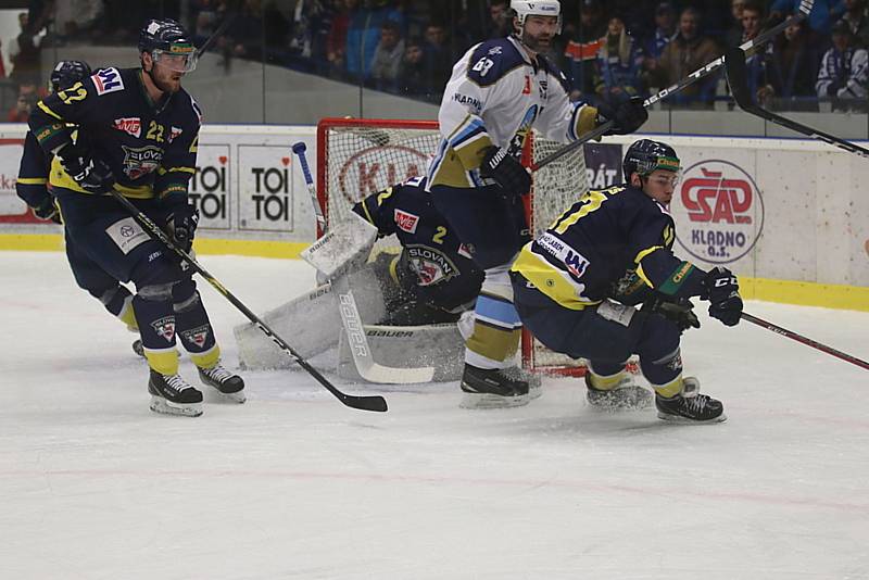 Hokejová Chance liga: Rytíři Kladno - HC Slovan Ústí nad Labem 3:2.