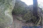 Zamýšlená trasa via ferrata na Slánské hoře