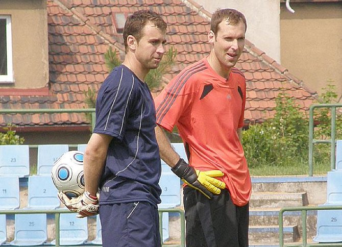 Filip Toncar a Petr Čech. 