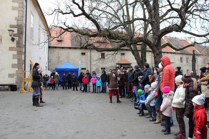 Svatomartinskou tradici si lidé připomněli na Křivoklátu.