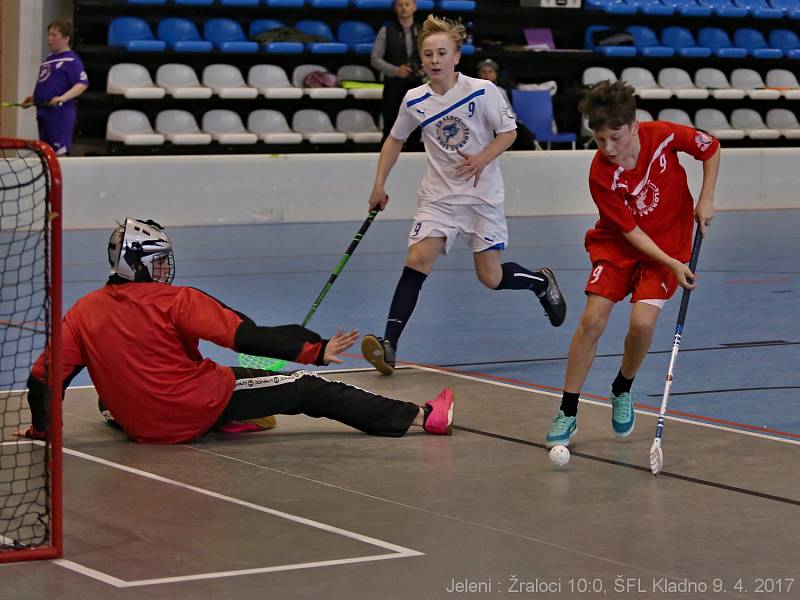 Jeleni si poradili se žraloky 10:0 / ŠFL Kladno 9. 4. 2017