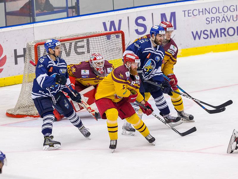 Kladno - Jihlava, čtvrtý zápas play off, hosté vítězí v prodloužení.