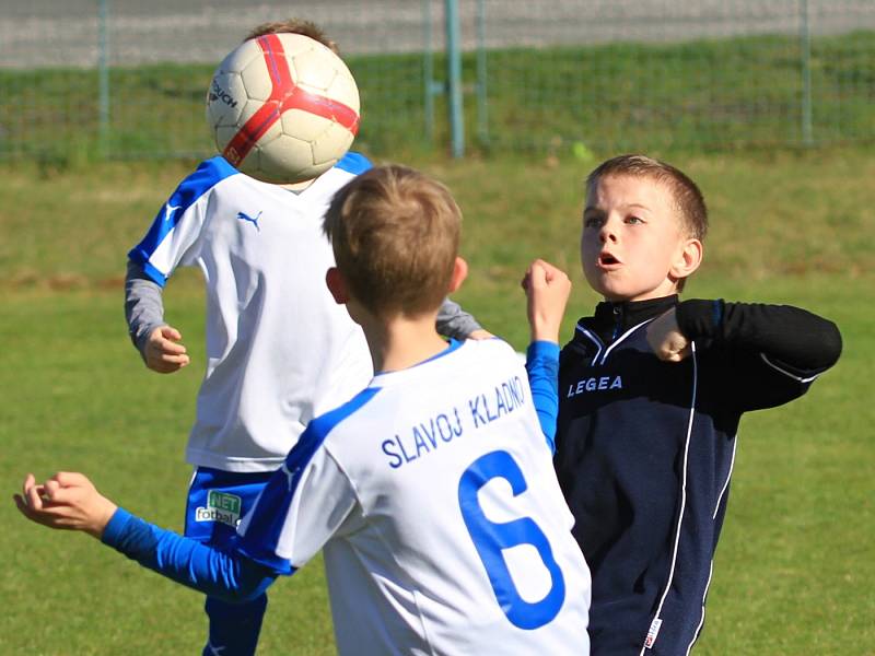 Slavoj Kladno - SK Buštěhrad // Slavoj Kladno - SK Slaný B - SK Buštěhrad ml. přípravky dvojzápasy okr. Kladno 22. 4. 2016