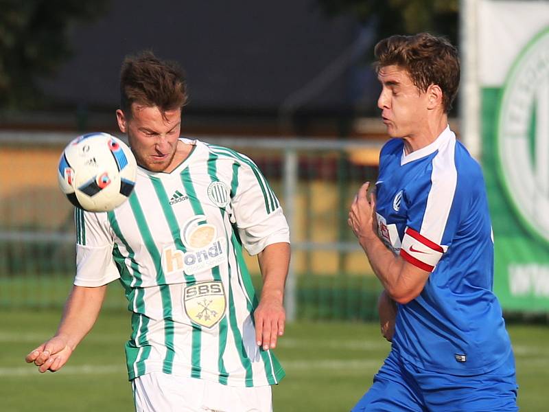 Sokol Hostouň - SK Úvaly 2:0 (2:0), Divize B, 27. 8. 2017