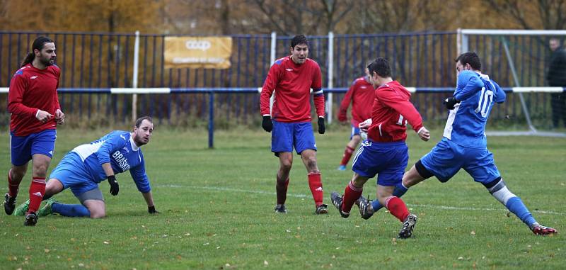 Čechie Velká Dobrá - Sokol Braškov 7:2, I.B třída skupina A, 19. 11. 2016