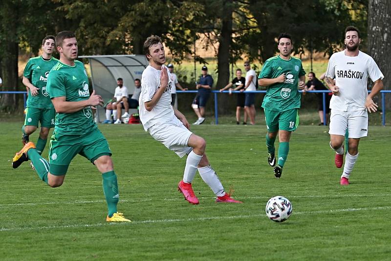 SK Braškov - Sokol Hostouň "B" 2:5 (1:4), I.B třída skupina A, 13. 9. 2020