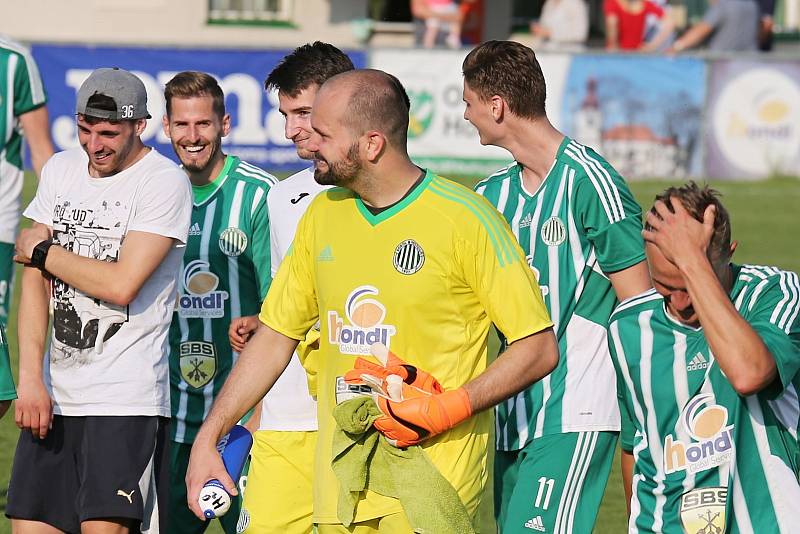 Sokol Hostouň - Slovan Velvary 3:0, Divize B, 3. 6. 2018