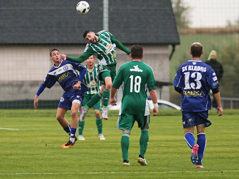 Hostouň potrápilo počasí a hlavně efektivní soupeř / Sokol Hostouň - SK Kladno 1:3, Divize, 8. 10. 2017 