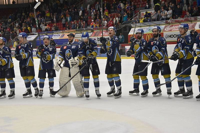 Kladno vyhrálo v Českých Budějovicích 4:2 a slaví návrat do extraligy.