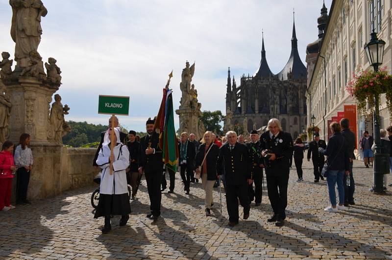 Kladenští zástupci na setkání hornických měst a obcí v Kutné Hoře.