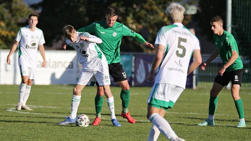 Sokol Hostouň - 1. FK Příbram B 3:4 (0:4), FORTUNA:ČFL, 24.10.2021