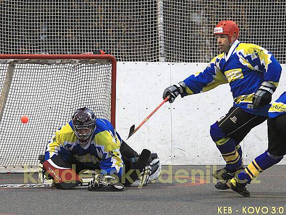 KEB Kladno – Kovo Praha 3:0, extraliga hokejbalu, 7. 11. 2009