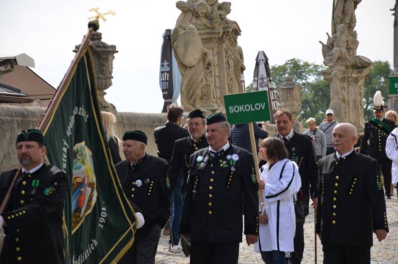 Kladenští zástupci na setkání hornických měst a obcí v Kutné Hoře.