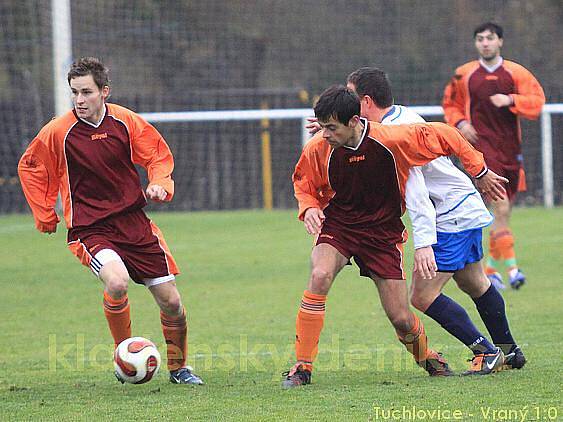 TJ Tuchlovice - TJ Sokol Vraný 1:0 (1:0), utkání I.A, tř. 2009/10, hráno 7.11.2009