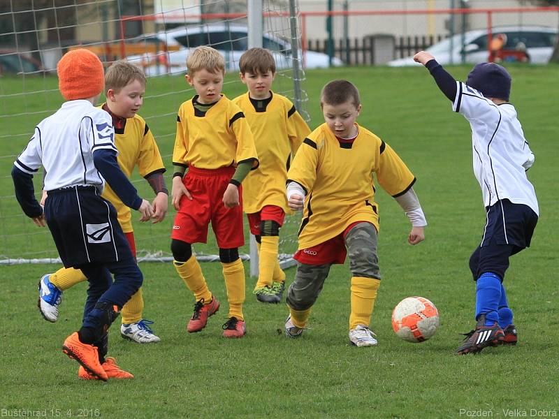 V Buštěhradu se vzájemně utkaly týmy mladších přípravek SK Buštěhrad, Čechie Velká Dobrá a Slavoje Pozdeň. Úspěch slavil opět kombinační fotbal "doberských", Buštěhradští chlapci si vybojovali také jedno utkání.