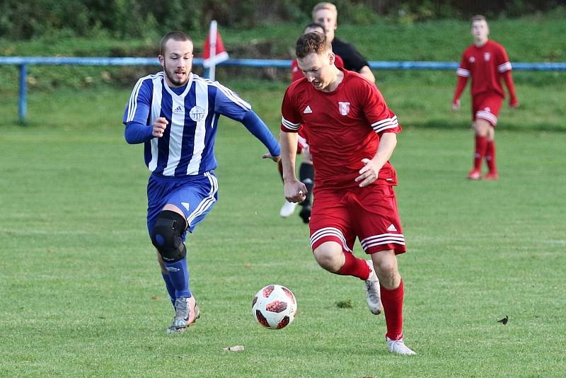 SK Baník Libušín - FC Čechie Velká Dobrá 3:1 (2:1), I.A tř., 16. 10. 2021