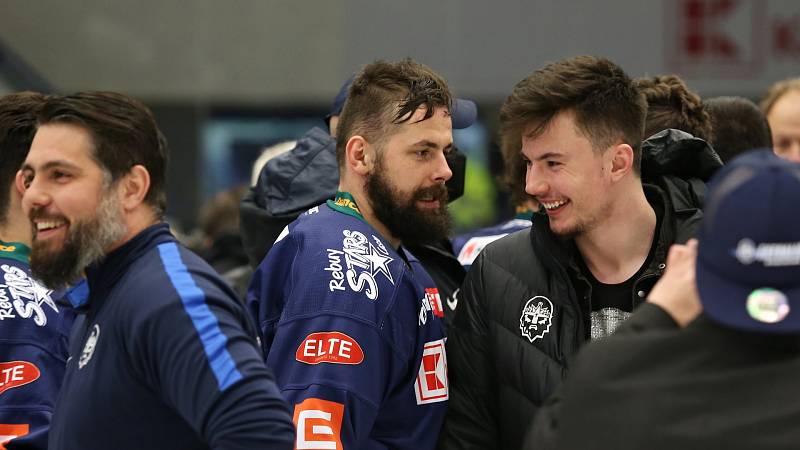 Rytíři Kladno - HC Dukla Jihlava 5:2, Finále play off první hokejové Chance ligy - 7. zápas, konečný stav 4 : 3 Kladno postupuje do EL