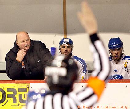 HC Řisuty - HC Jablonečtí Vlci 4:3p, 7. únor 2009 /2.liga, skupina Západ / 31. kolo 