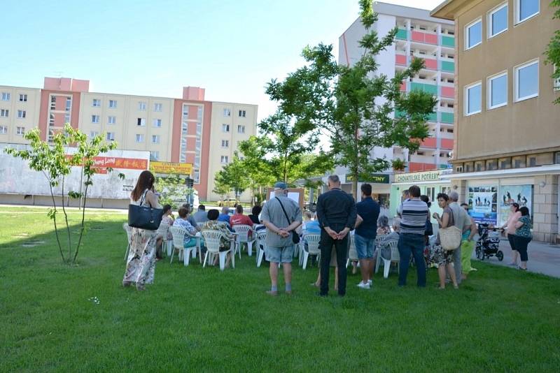 Další setkání vedení Kladna s občany se konalo na rozdělovském náměstí Jana Masaryka.