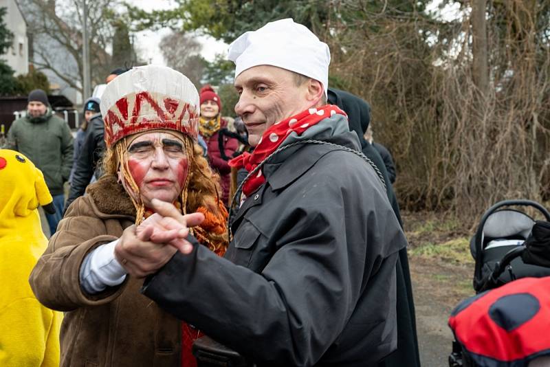 Tradiční masopust a zabijačka v Máslovicích.