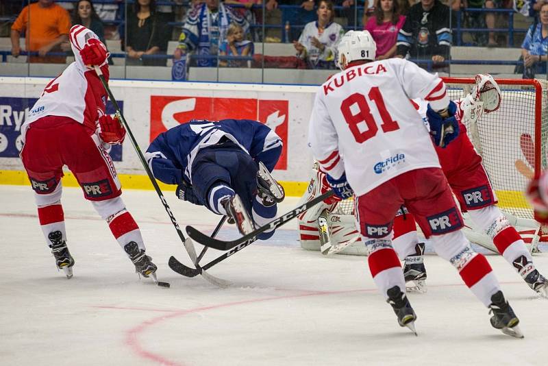 Kladno - Slavia, 4. kolo WSM ligy, průnik Machače. 