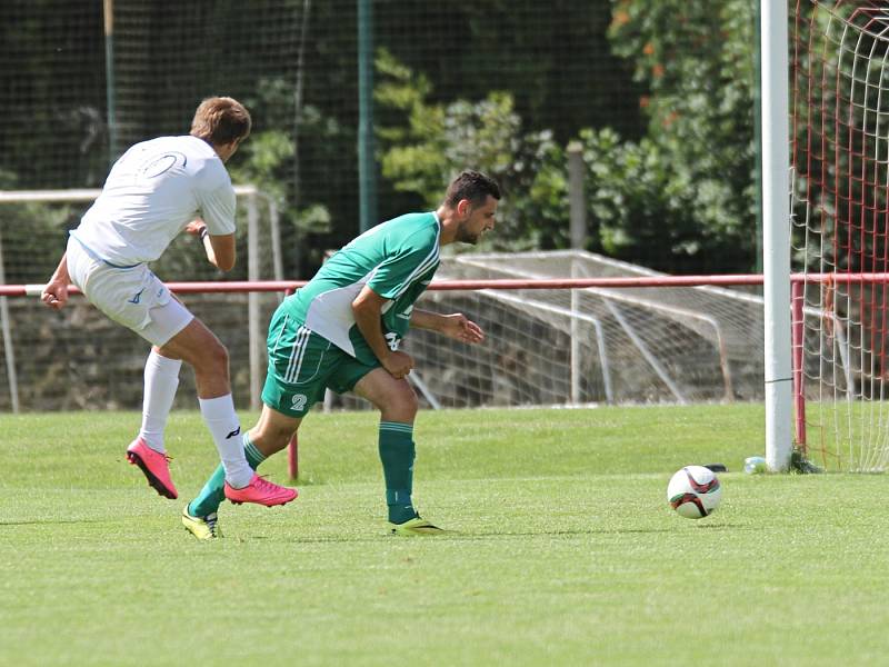 Sokol Hostouň - Aritma Praha 4:1, příprava 30. 7. 2016 (hřiště Dobrovíz)