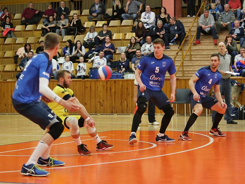 Kladno volejbal cz - Aero Odolena Voda 3:0, Extraliga volejbalu - čtvrtfinále, Kladno, 15. 3. 2017