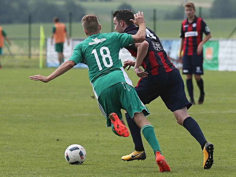 Sokol Hostouň - FK Baník Souš 7:2 (4:0), Divize B, 16. 6. 2018