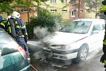 Oheň způsobil na vozidle škodu třicet tisíc korun.
