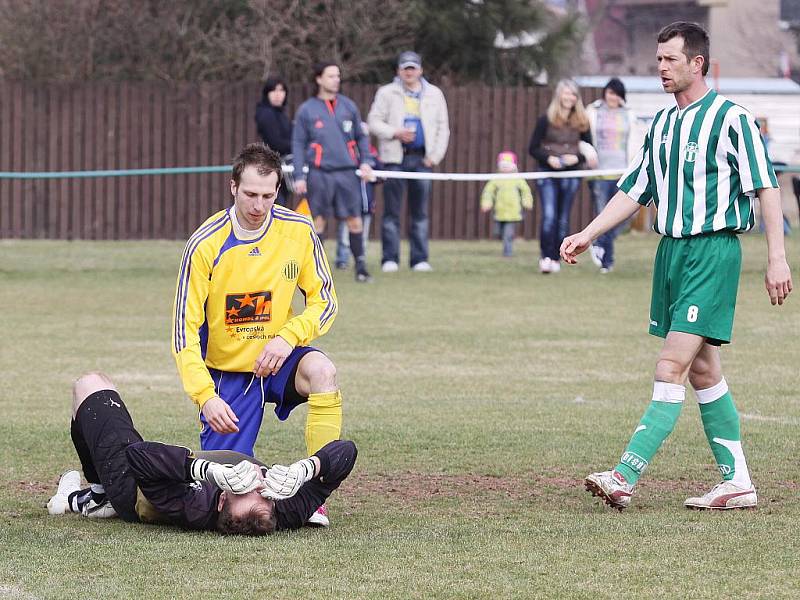 Sokol Hostouň - Loděnice 2:1 (0:0), utkání I.B stč. kraj, tř. 2010/11, hráno 27.3.2011