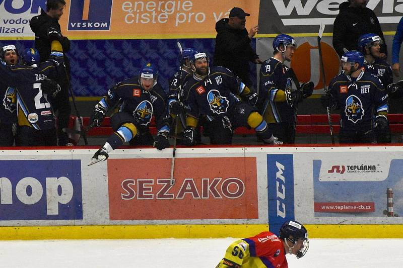 Kladno vyhrálo v Českých Budějovicích 4:2 a slaví návrat do extraligy.